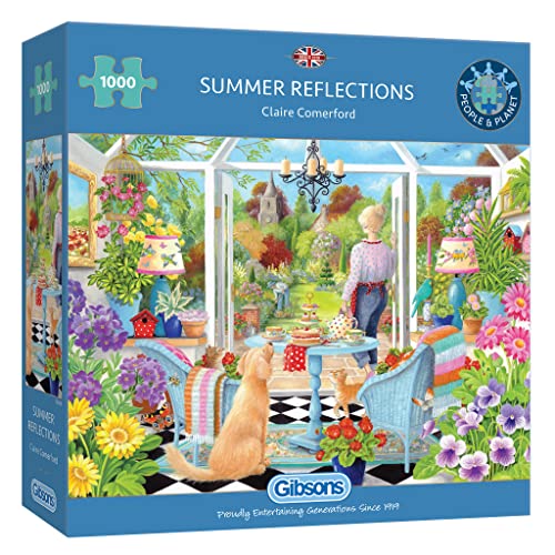 Puzzle von Gibsons - Puzzle: 1000 Sommerreflektionen - 1000 Teile Puzzles für Kinder und Erwachsene - ab 12 Jahren Puzzle von Gibsons - Puzzle: 1000 Sommerreflektionen - 1000 Teile Puzzles für Kinder und Erwachsene - ab 12 Jahren von Gibsons