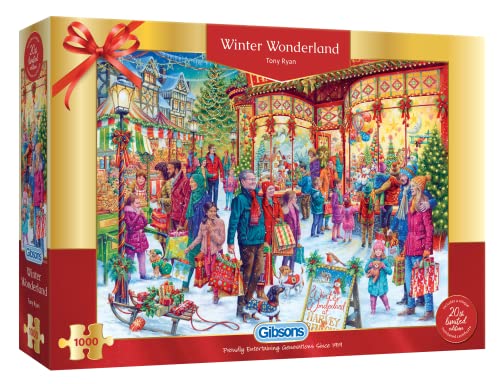 Weihnachten Limited Edition 2022 - Winter Wonderland 1000 Teile Puzzle | Weihnachten Puzzle | Nachhaltiges Puzzle für Erwachsene | Tolles Geschenk für Erwachsene | Gibsons Spiele von Gibsons