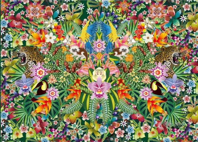 Gibsons Puzzle 1000 Teile – Catalina Estrada – Jungle Dream - von Gibsons Puzzle
