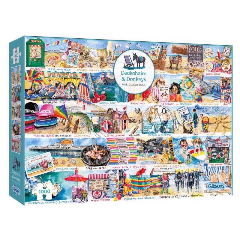 Gibsons Puzzle 1000 Teile - Deckchairs and Donkeys - Gibsons Puzzle 1000 Teile - Deckchairs and Donkeys - von Gibsons Puzzle