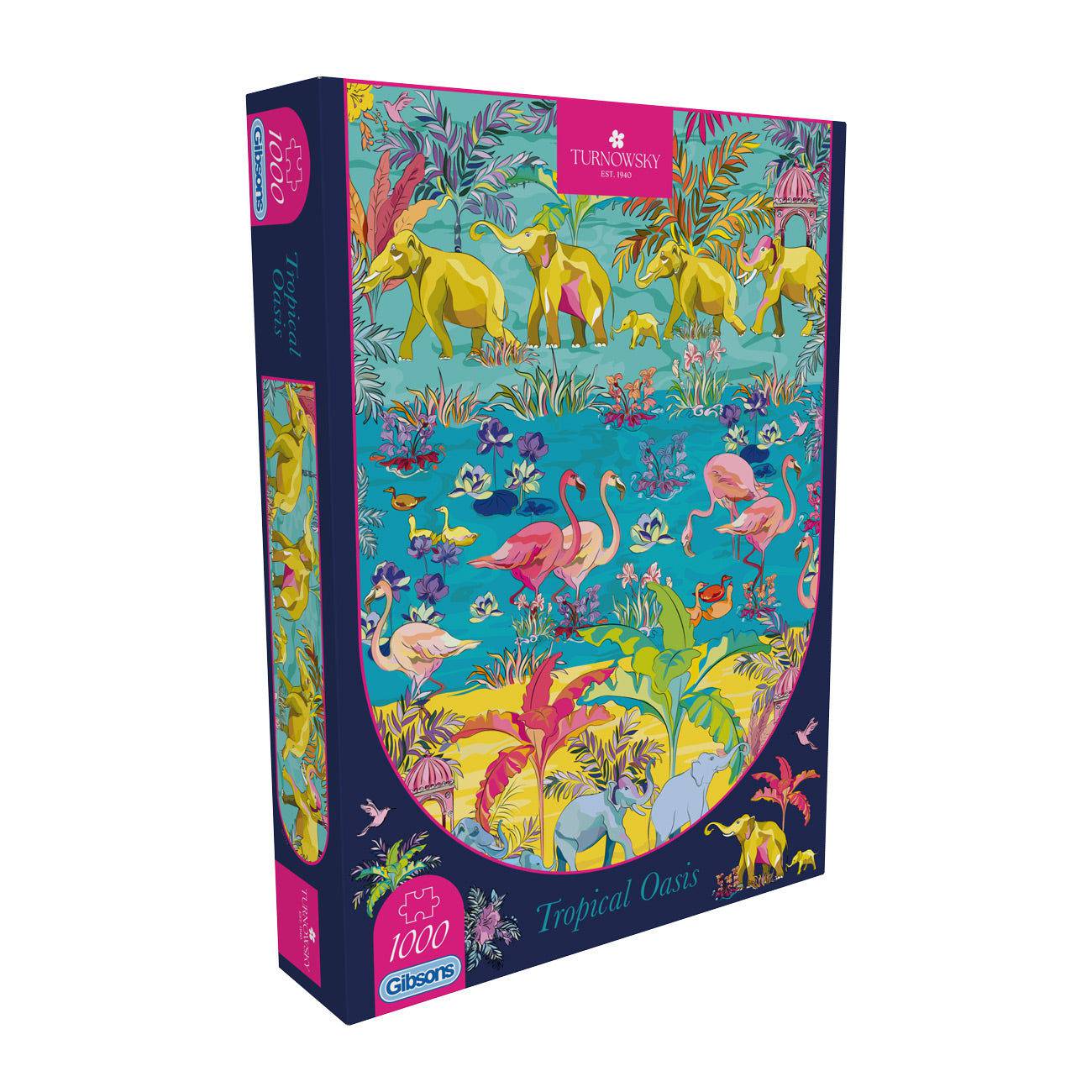 Gibsons Puzzle 1000 Teile - House of Turnowsky: Tropical Oasis - von Gibsons Puzzle