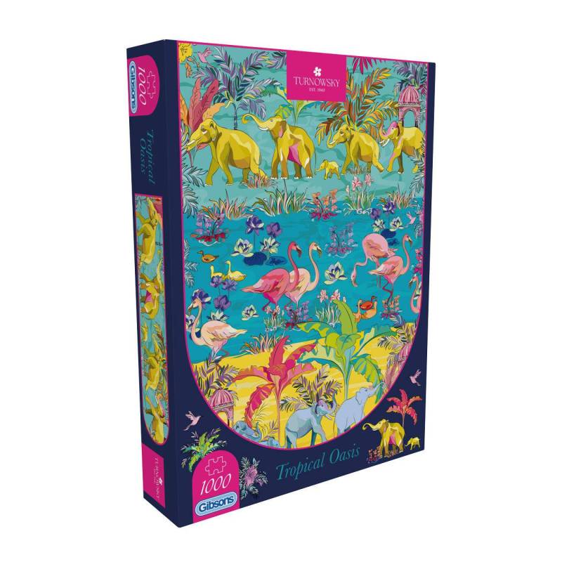 Gibsons Puzzle 1000 Teile - House of Turnowsky: Tropical Oasis - von Gibsons Puzzle