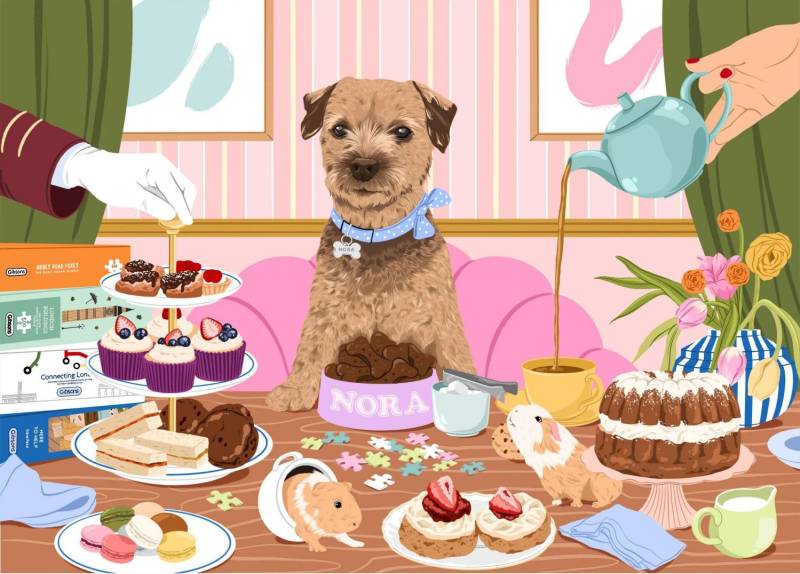 Gibsons Puzzle 1000 Teile – Nibbles with Nora - von Gibsons Puzzle