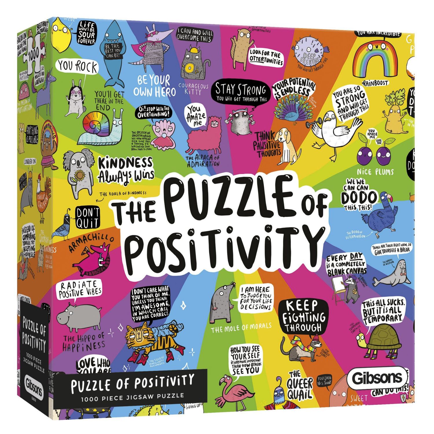 Gibsons Puzzle 1000 Teile – Puzzle of Positivity  - von Gibsons Puzzle