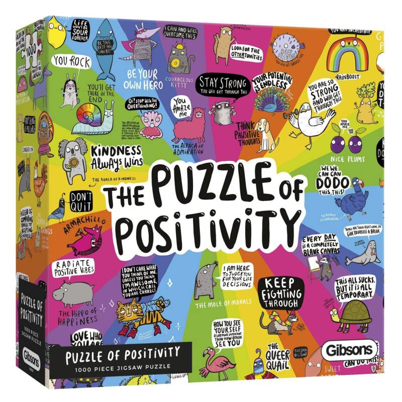 Gibsons Puzzle 1000 Teile – Puzzle of Positivity  - von Gibsons Puzzle