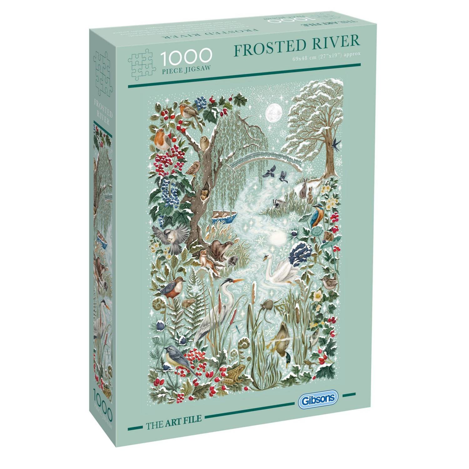 Gibsons Puzzle 1000 Teile - The Art File: Frosted River - von Gibsons Puzzle