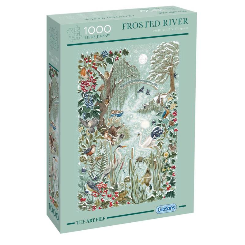 Gibsons Puzzle 1000 Teile - The Art File: Frosted River - von Gibsons Puzzle