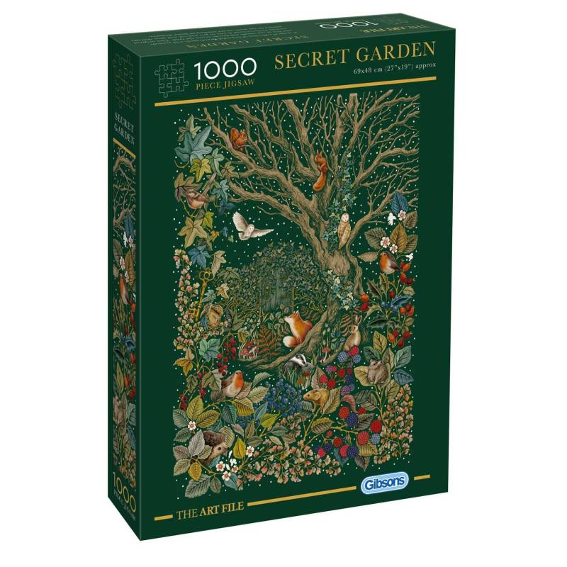 Gibsons Puzzle 1000 Teile – The Art File: Secret Garden  - von Gibsons Puzzle