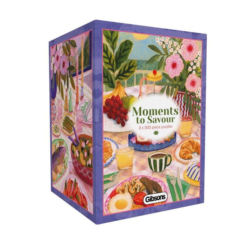 Gibsons Puzzle 3 x 500 Teile - Moments to Savour - von Gibsons Puzzle