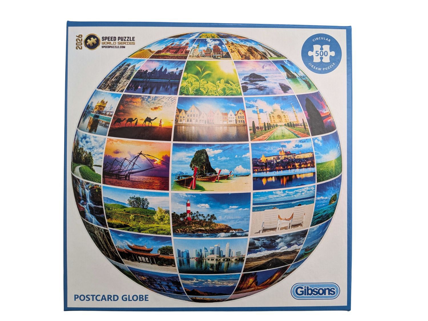 Gibsons Puzzle 500 Teile - Postcard Globe - Gibsons Puzzle 500 Teile - Postcard Globe - von Gibsons Puzzle
