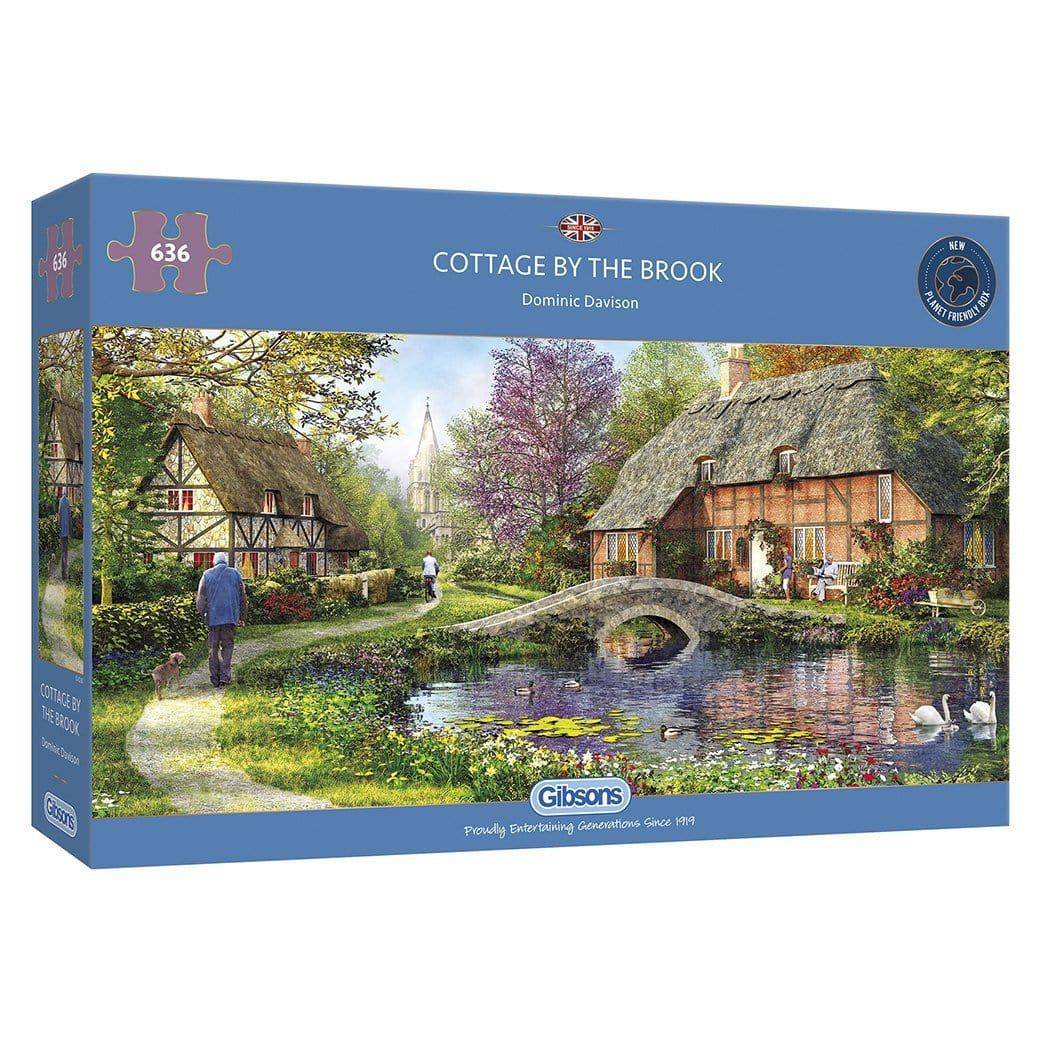 Gibsons Puzzle 636 Teile - Cottage by the Brook - von Gibsons Puzzle