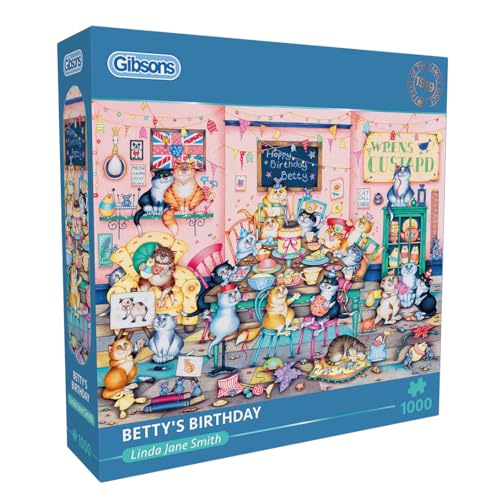 Gibsons 1000 Teile Katzenpuzzle - Nachhaltiges Puzzle aus 100% recyceltem Karton für Erwachsene von Gibsons
