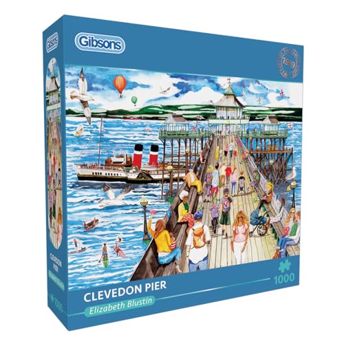Clevedon Pier | 1000 Teile Puzzle | Urlaub am Meer | Nachhaltiges Puzzle für Erwachsene | 100% recyceltes Premium-Pappe | Tolles Geschenk für Erwachsene | Gibsons Games Clevedon Pier | 1000 Teile Puzzle | Urlaub am Meer | Nachhaltiges Puzzle für Erwachsene | 100% recyceltes Premium-Pappe | Tolles Geschenk für Erwachsene | Gibsons Games von Gibsons
