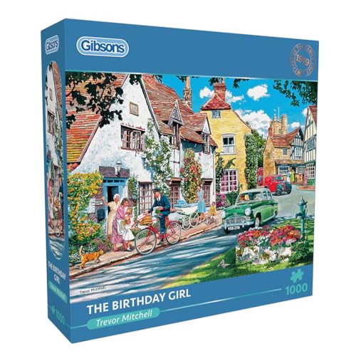 Das Geburtstagskind 1000 Teile Puzzle | Nostalgisches, nachhaltiges Puzzle für Erwachsene | 100% recyceltes Premium-Puzzle | Tolles Geschenk | Gibsons Games von Gibsons