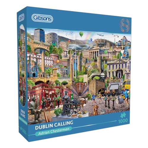Dublin Calling | 1000 Teile Puzzles | Irland | Nachhaltiges Puzzle für Erwachsene | 100% recyceltes Premium-Brett | Tolles Geschenk für Erwachsene | Gibsons Games Dublin Calling | 1000 Teile Puzzles | Irland | Nachhaltiges Puzzle für Erwachsene | 100% recyceltes Premium-Brett | Tolles Geschenk für Erwachsene | Gibsons Games von Gibsons