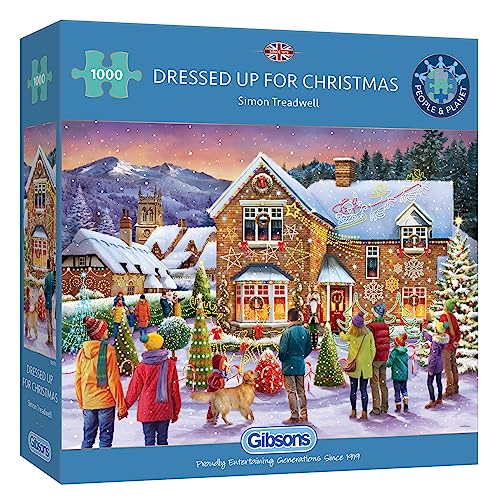 GIBOSNS GAMES G6373 Weihnachten Puzzle von Gibsons