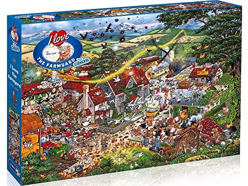 Gibson Games 1000 Teile - Mike Jupp : Ich Liebe Bauernhöfe von Gibsons