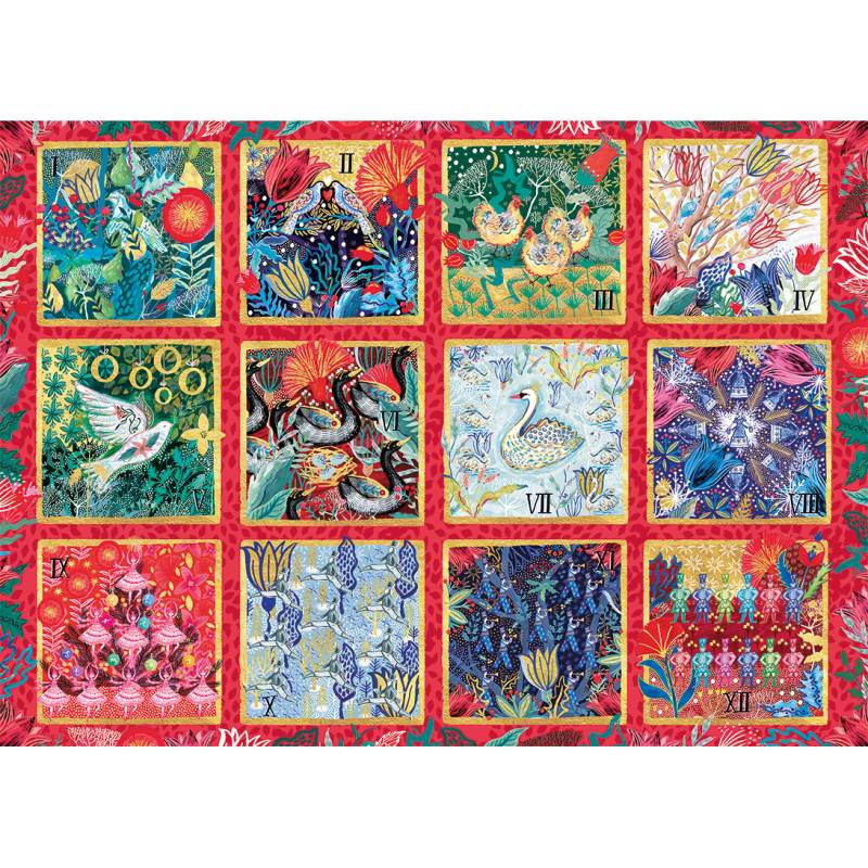 Gibsons 12 Days of Christmas 1000 Teile Puzzle Gibsons-G7601 von Gibsons