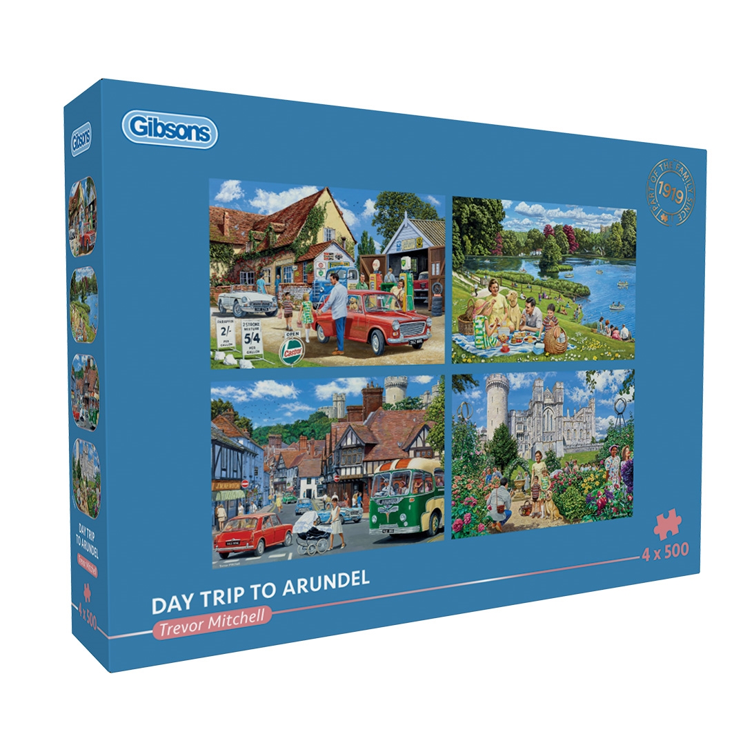Gibsons 4 Puzzles - Ausflug mit der Familie 500 Teile Puzzle Gibsons-G5067 Gibsons 4 Puzzles - Ausflug mit der Familie 500 Teile Puzzle Gibsons-G5067 von Gibsons