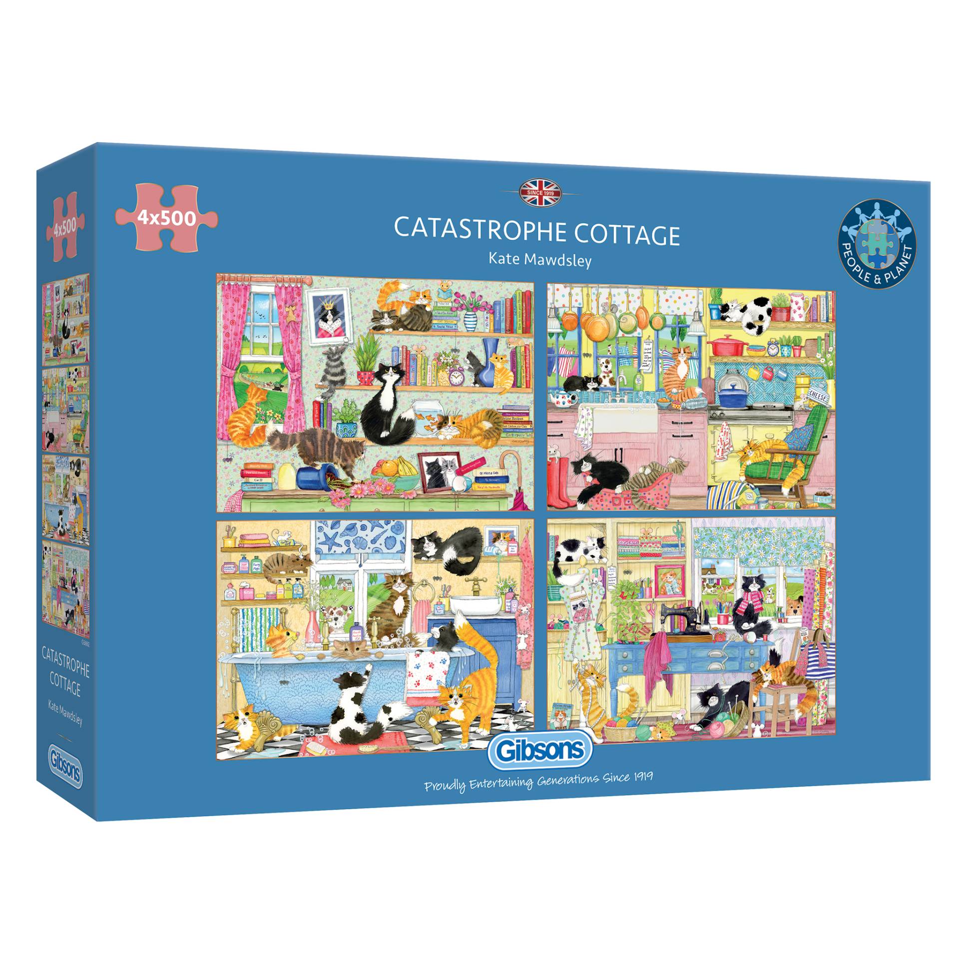Gibsons 4 Puzzles - Katastrophen-Cottage 500 Teile Puzzle Gibsons-G5062 Gibsons 4 Puzzles - Katastrophen-Cottage 500 Teile Puzzle Gibsons-G5062 von Gibsons