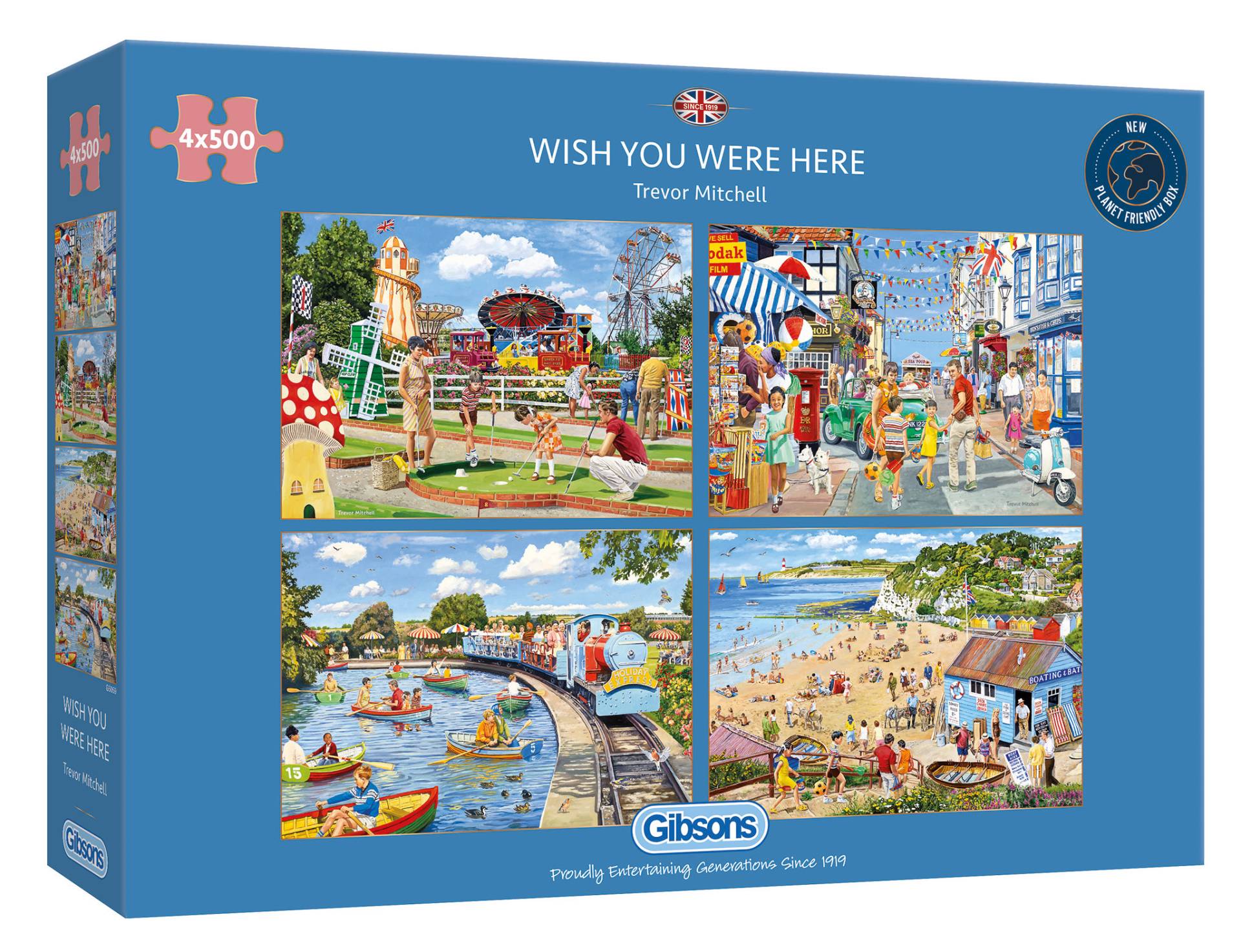Gibsons 4 Puzzles - Wish You Were Here 500 Teile Puzzle Gibsons-G5059 Gibsons 4 Puzzles - Wish You Were Here 500 Teile Puzzle Gibsons-G5059 von Gibsons