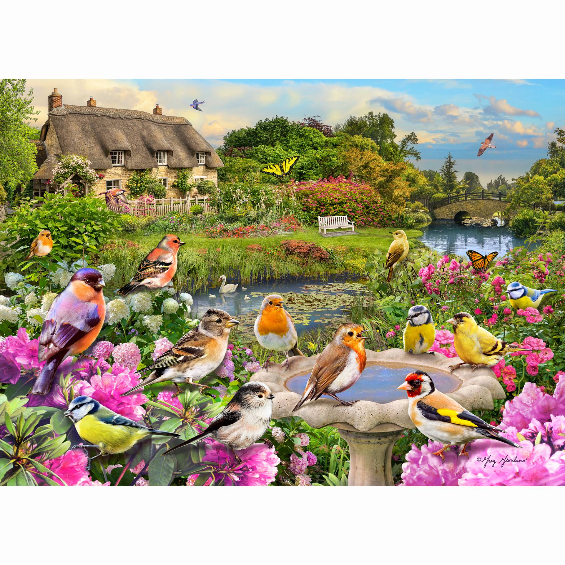 Gibsons Birdsong by the Stream 1000 Teile Puzzle Gibsons-G6362 von Gibsons