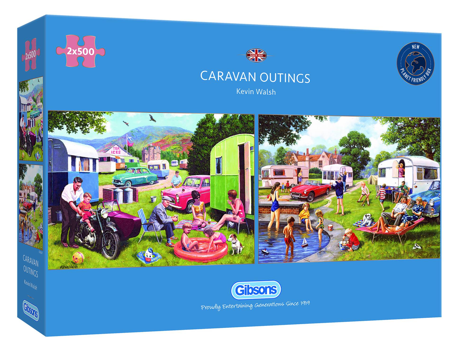 Gibsons Caravan Outing (2x500 Teile) 500 Teile Puzzle Gibsons-G5057 von Gibsons