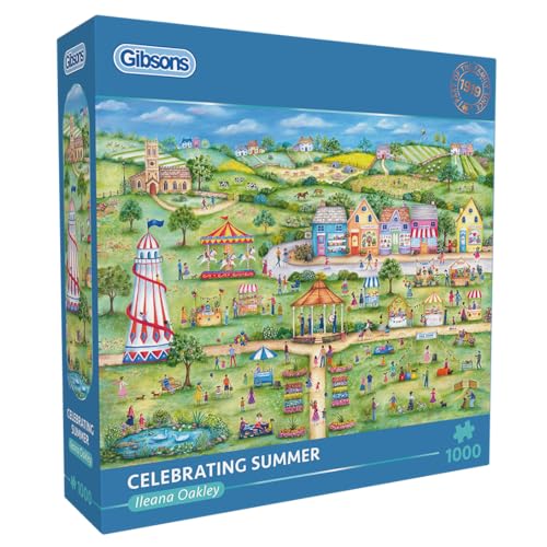Gibsons Celebrating Summer 1000 Teile Puzzle Schöne bunte Jahreszeit Feier Nachhaltiges Puzzle für Erwachsene | 100% recyceltes Premium-Puzzle | Tolles Geschenk | Gibsons Games von Gibsons