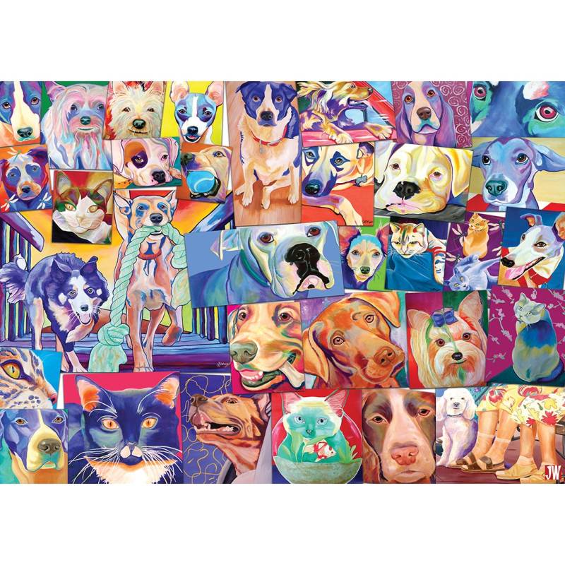 Gibsons Die Welt Der Katzen & Hunde 1000 Teile Puzzle Gibsons-G7136 von Gibsons