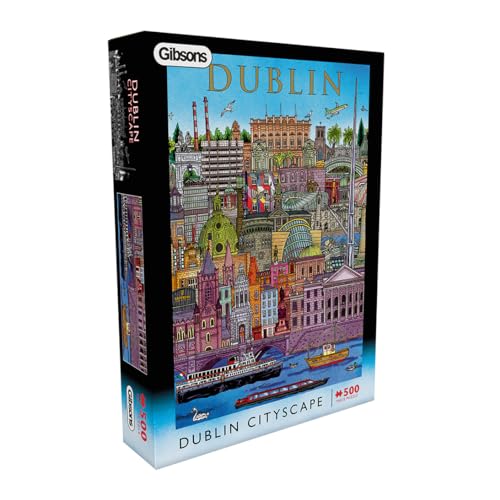 Gibsons Dublin Cityscape 500-teiliges Puzzle für Erwachsene und Jugendliche, schöne Stadtarchitektur, Sehenswürdigkeiten, Kunstwerk, Irland, nachhaltiges Premium-Puzzle zu 100% recyceltes Brett Gibsons Dublin Cityscape 500-teiliges Puzzle für Erwachsene und Jugendliche, schöne Stadtarchitektur, Sehenswürdigkeiten, Kunstwerk, Irland, nachhaltiges Premium-Puzzle zu 100% recyceltes Brett von Gibsons