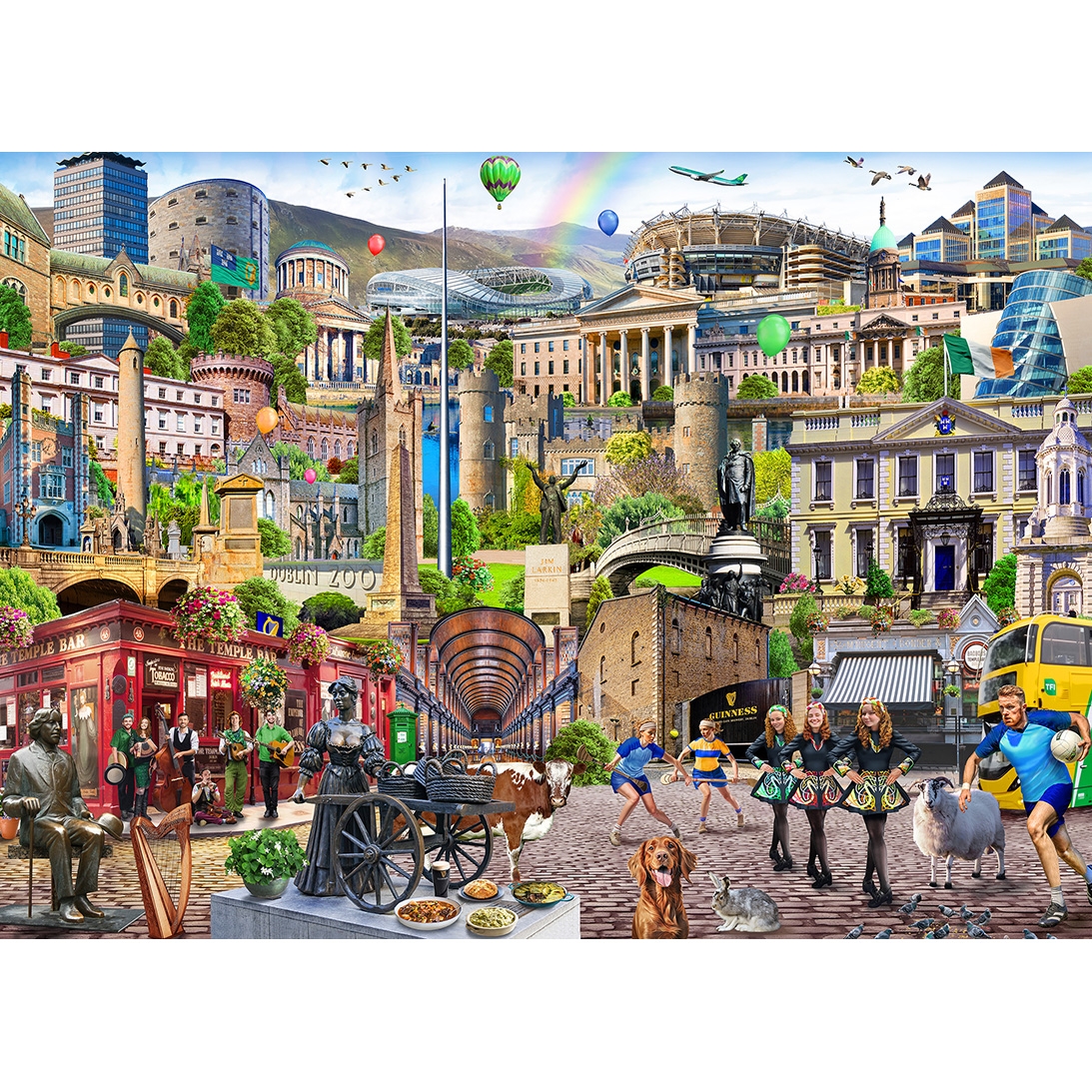 Gibsons Dublin Ruft 1000 Teile Puzzle Gibsons-G6391 von Gibsons