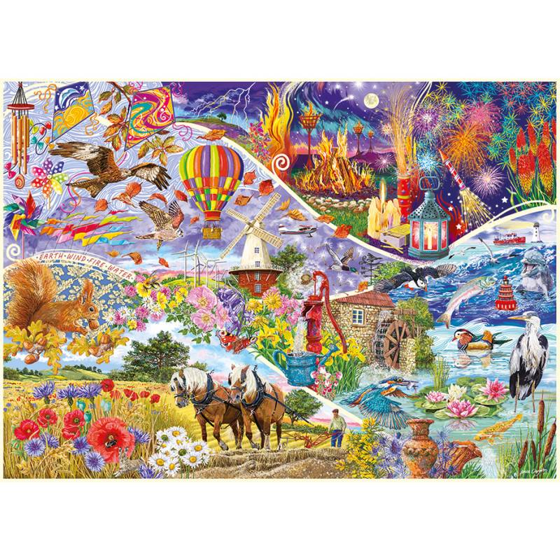 Gibsons Elemental 1000 Teile Puzzle Gibsons-G6436 von Gibsons
