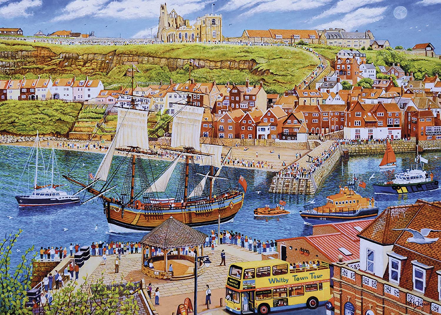 Gibsons Endeavour, Whitby 1000 Teile Puzzle Gibsons-G6286 von Gibsons