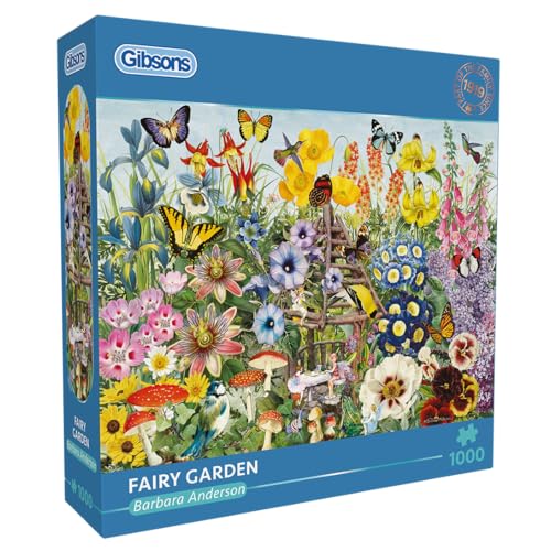 Gibsons Fairy Garden 1000 Teile Puzzle, schöne bunte Blütenblumen, Kunstwerk, nachhaltiges Puzzle für Erwachsene, hochwertiges 100% recyceltes Brett | Tolles Geschenk | Gibsons Games Gibsons Fairy Garden 1000 Teile Puzzle, schöne bunte Blütenblumen, Kunstwerk, nachhaltiges Puzzle für Erwachsene, hochwertiges 100% recyceltes Brett | Tolles Geschenk | Gibsons Games von Gibsons