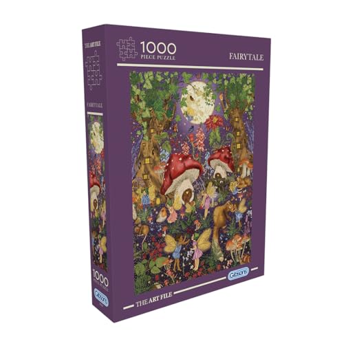 Gibsons - Fairytale 1000 Teile – Illustrierter Zaubergarten mit Feen & Blumen – Maße 68 x 48 cm von Gibsons
