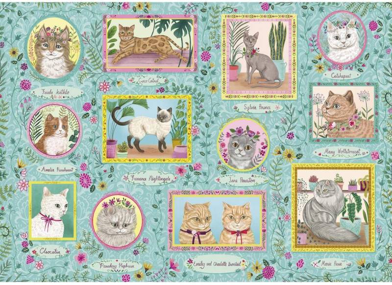 Gibsons Famous Felines 1000 Teile Puzzle Gibsons-G6603 von Gibsons