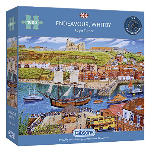 Endeavour, Whitby | 1000 Teile Puzzle | Historisches Erkundungsschiff | Nachhaltiges Puzzle für Erwachsene | Hochwertiges 100% recyceltes Brett | Tolles Geschenk für Erwachsene | Gibsons Games Endeavour, Whitby | 1000 Teile Puzzle | Historisches Erkundungsschiff | Nachhaltiges Puzzle für Erwachsene | Hochwertiges 100% recyceltes Brett | Tolles Geschenk für Erwachsene | Gibsons Games von Gibsons