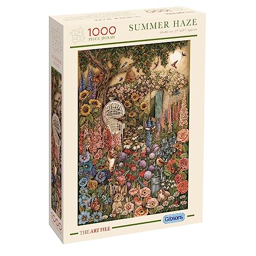 Gibsons G7212 Vs The Art File – Summer Haze 1000 Teile aus recyceltem Karton – Puzzle über die Sommerwelt von Gibsons