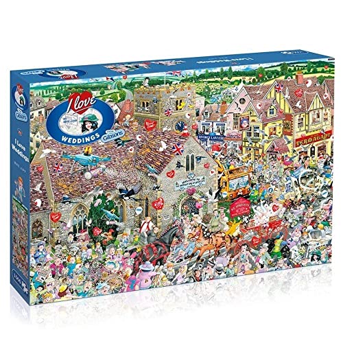 Gibsons GIBG7095 Puzzle I Love Weddings, 1000 Teile von Gibsons