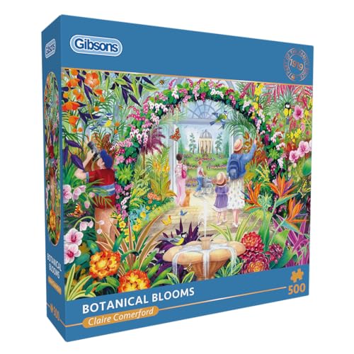Gibsons Gibsons Games Botanical Blooms 500-teiliges Puzzle, schöne Naturpflanzen, Blumen, botanisches Paradies, nachhaltiges Puzzle für Erwachsene, Teenager, hochwertiges 100% recyceltes Brett, tolles Gibsons Gibsons Games Botanical Blooms 500-teiliges Puzzle, schöne Naturpflanzen, Blumen, botanisches Paradies, nachhaltiges Puzzle für Erwachsene, Teenager, hochwertiges 100% recyceltes Brett, tolles von Gibsons
