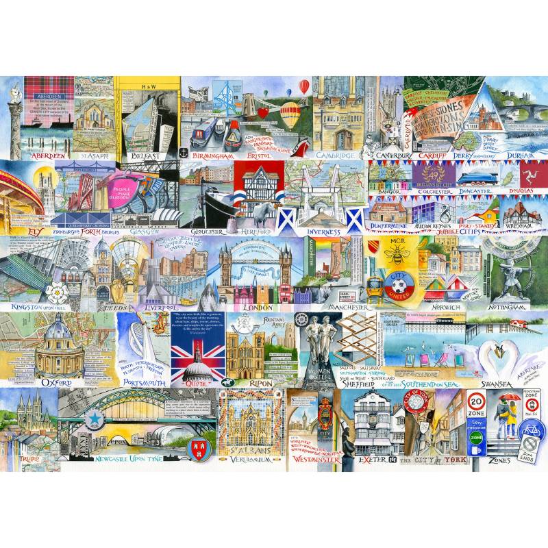 Gibsons Helle Lichter & Großstädte 1000 Teile Puzzle Gibsons-G7128 von Gibsons