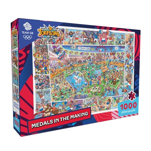 Gibsons Jokesaws Medaillen in der Herstellung | 1000 Teile Puzzle, Sportkomödie | nachhaltiges Puzzle für Erwachsene | 100% recyceltes Premium-Puzzle | Tolles Geschenk für Erwachsene | Gibsons Games Gibsons Jokesaws Medaillen in der Herstellung | 1000 Teile Puzzle, Sportkomödie | nachhaltiges Puzzle für Erwachsene | 100% recyceltes Premium-Puzzle | Tolles Geschenk für Erwachsene | Gibsons Games von Gibsons