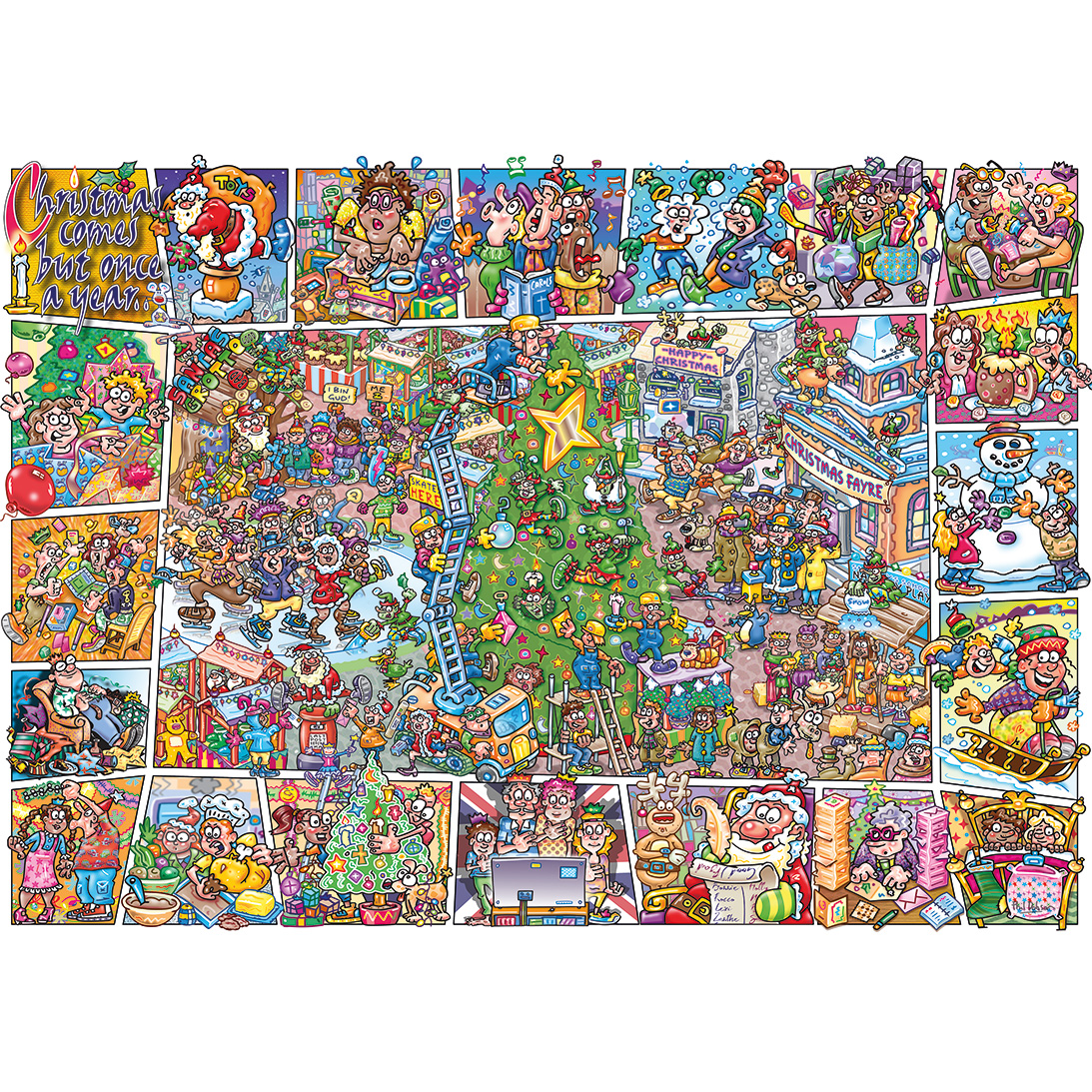 Gibsons Jokesaws: Crackers for Christmas 1000 Teile Puzzle Gibsons-G7166 von Gibsons