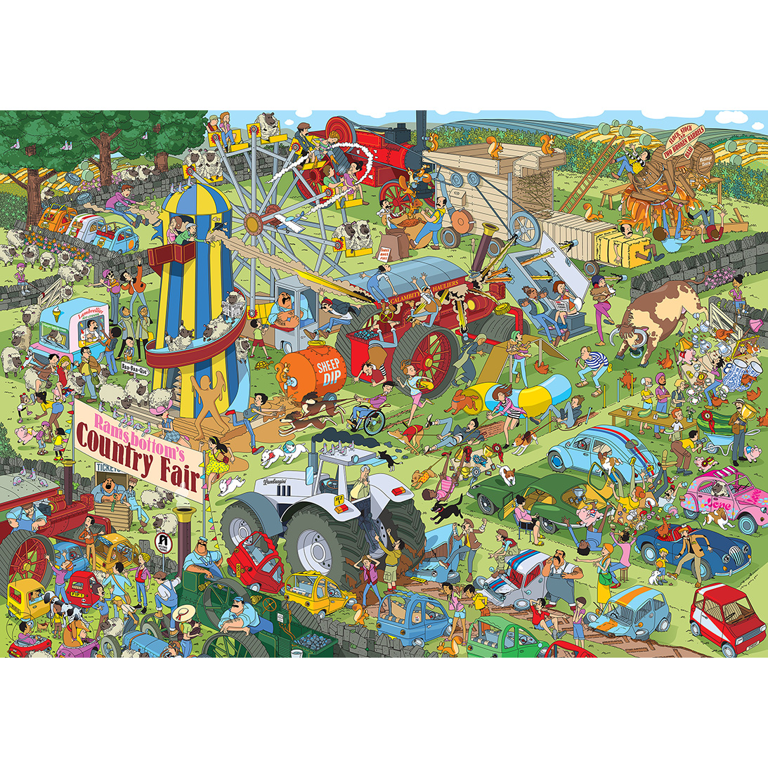Gibsons Jokesaws: Land Show Chaos 1000 Teile Puzzle Gibsons-G7142 Gibsons Jokesaws: Land Show Chaos 1000 Teile Puzzle Gibsons-G7142 von Gibsons