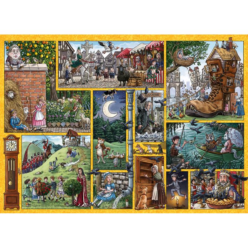 Gibsons Kinderreime im Wandel der Zeit 1000 Teile Puzzle Gibsons-G7139 von Gibsons