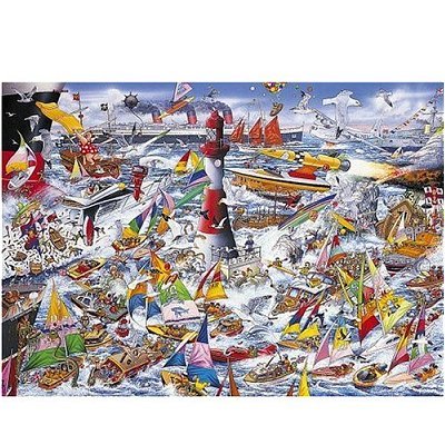Gibsons Mike Jupp: I Love Boats 1000 Teile Puzzle Gibsons-G591 von Gibsons