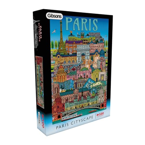 Gibsons Pariser Stadtbild, 500-teiliges Puzzle für Erwachsene und Teenager, schöne Stadtarchitektur, Sehenswürdigkeiten, Kunstwerk, Frankreich, nachhaltiges Premium, 100% recyceltes Brett, tolles Gibsons Pariser Stadtbild, 500-teiliges Puzzle für Erwachsene und Teenager, schöne Stadtarchitektur, Sehenswürdigkeiten, Kunstwerk, Frankreich, nachhaltiges Premium, 100% recyceltes Brett, tolles von Gibsons