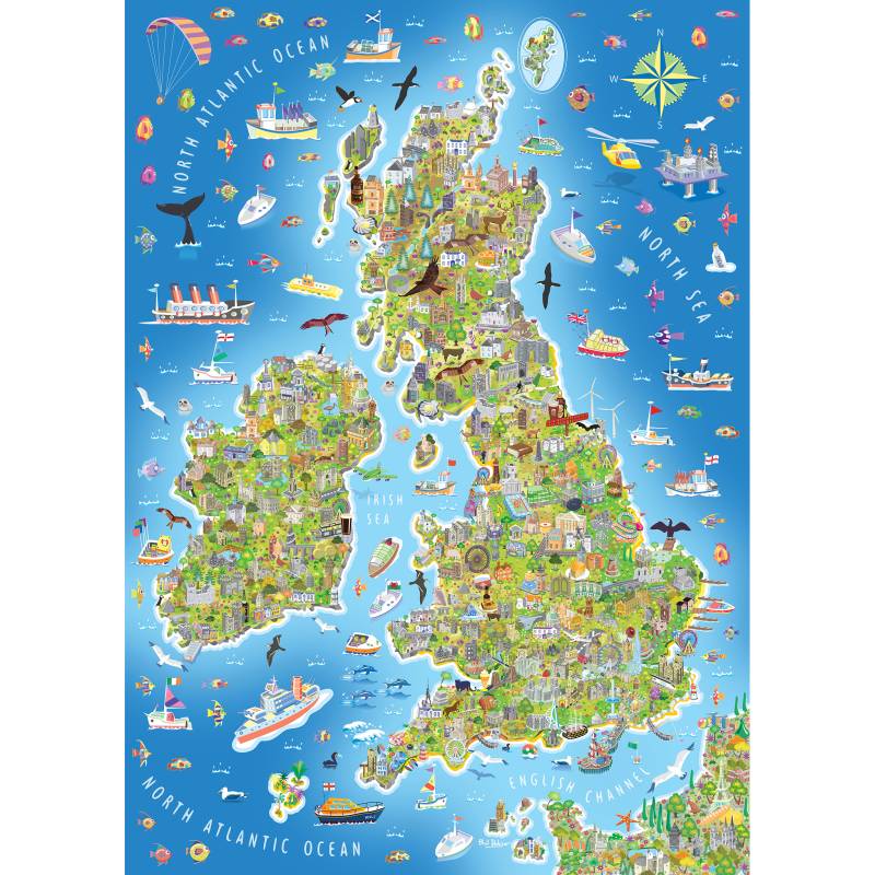Gibsons Puzzle 150 Teile XXL - Jigmap 150 Teile Puzzle Gibsons-G841 von Gibsons