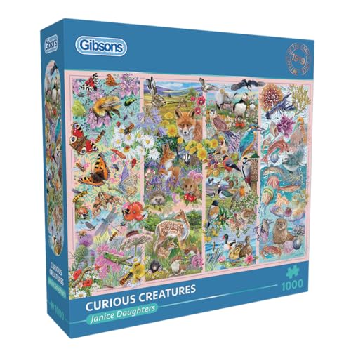 Gibsons Puzzle mit 1000 Teilen: Neugierige Kreaturen Gibsons Puzzle mit 1000 Teilen: Neugierige Kreaturen von Gibsons