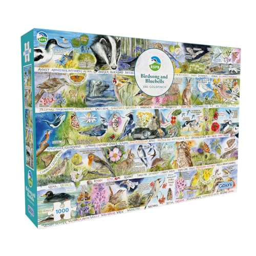 Gibsons RSPB 1000-teiliges Puzzle, 1000-teiliges Puzzle, wunderschönes buntes Kunstwerk, britische Vögel, Tiere, nachhaltiges Gibsons für Erwachsene, Teenager, 100 % recyceltes Brett, tolles Geschenk, Gibsons RSPB 1000-teiliges Puzzle, 1000-teiliges Puzzle, wunderschönes buntes Kunstwerk, britische Vögel, Tiere, nachhaltiges Gibsons für Erwachsene, Teenager, 100 % recyceltes Brett, tolles Geschenk, von Gibsons
